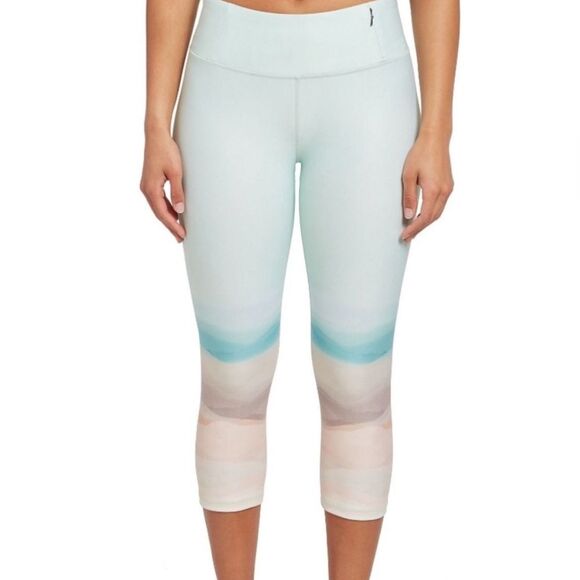 Calia by Carrie Underwood desert landscape mid rise capri active leggings size M - Picture 1 of 8